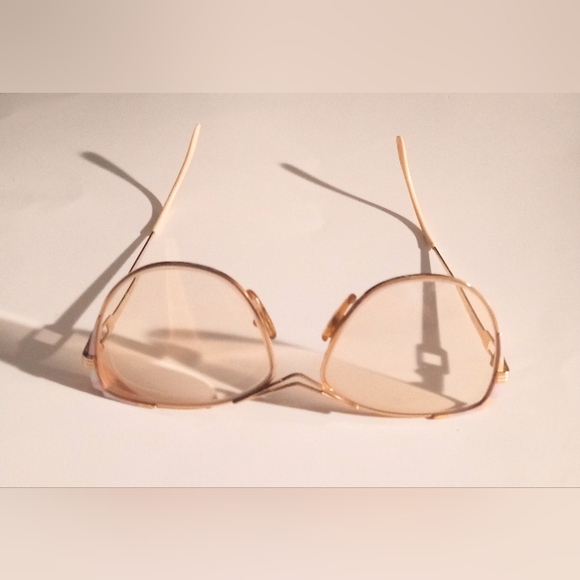 Vintage YSL Yves Saint Laurent Women's Goldtone Frames Eyeglasses Sunglasses - Picture 5 of 12